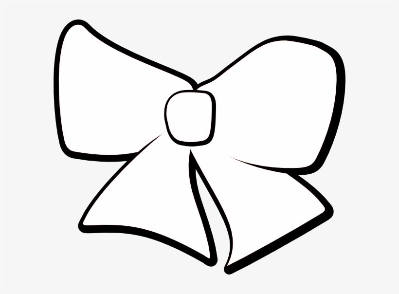 Graphic Library Stock Cheer Bow Clipart Black And White - การ วาด รูป โบว์, transparent png download