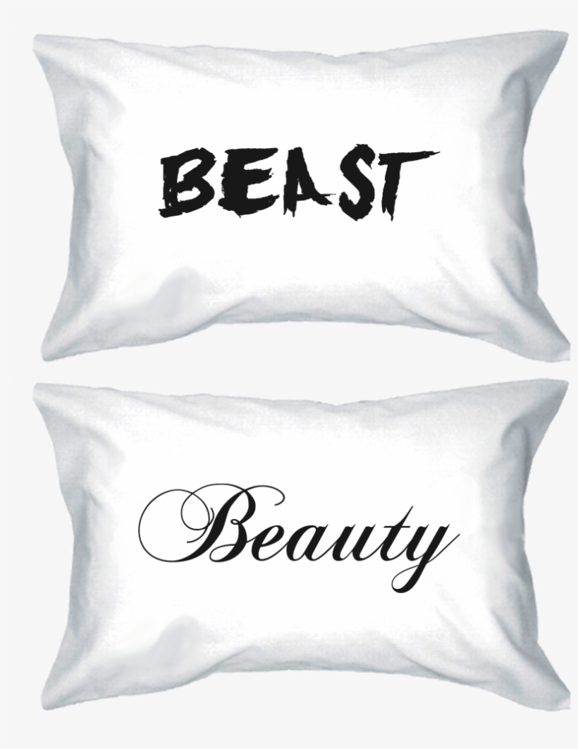 His And Hers Pillowcases Beauty And The Beast Pillow Transparent