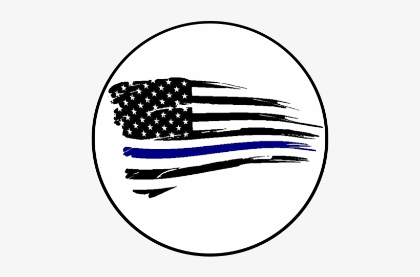 Policeamericanflag4 - American Flag Background, transparent png download