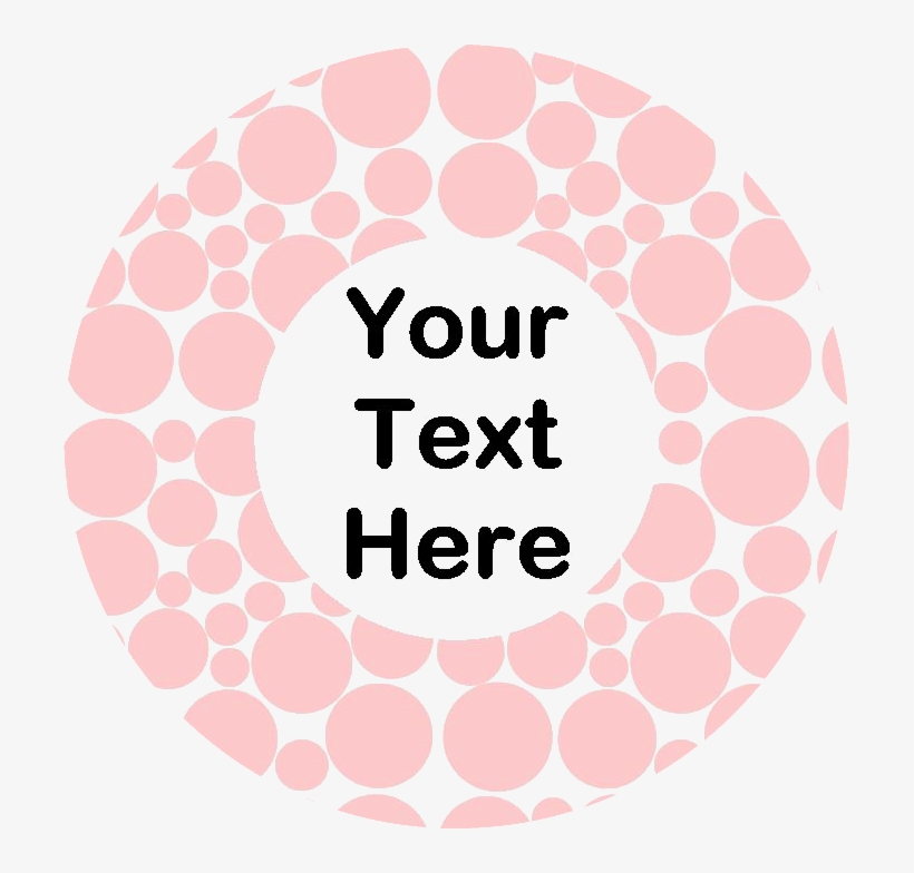 Pink Polka Dots - Custom 58mm Pin Badge X 10, transparent png download