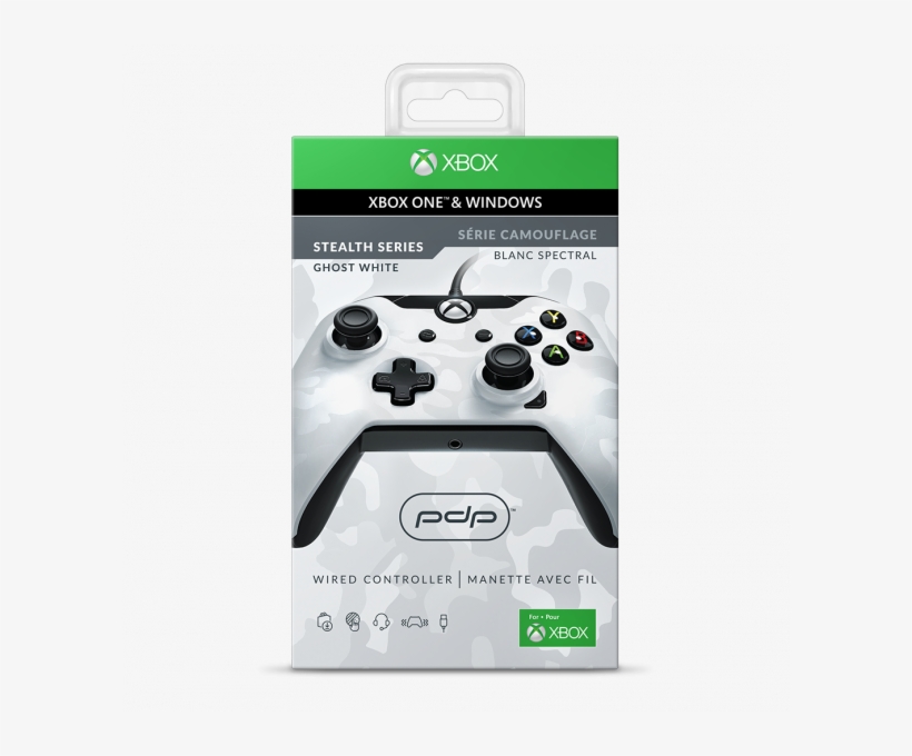 White Camo Xbox One Wired Controller - Pdp Wired Controller For Xbox One - Camo White (xbox, transparent png download