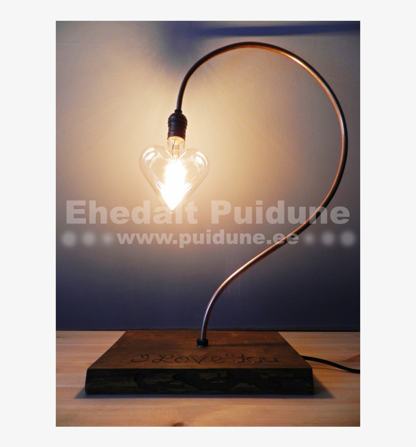 Puidust Disainvalgusti I Love You - Love, transparent png download