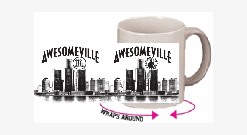 Awesomeville 11oz White Ceramic Mug - Blank 11 Oz. Sublimated C-handle Ceramic Mug, Promotional, transparent png download