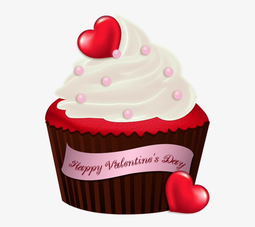 Sake Clipart Cake - Valentine Clip Art Cupcake, transparent png download