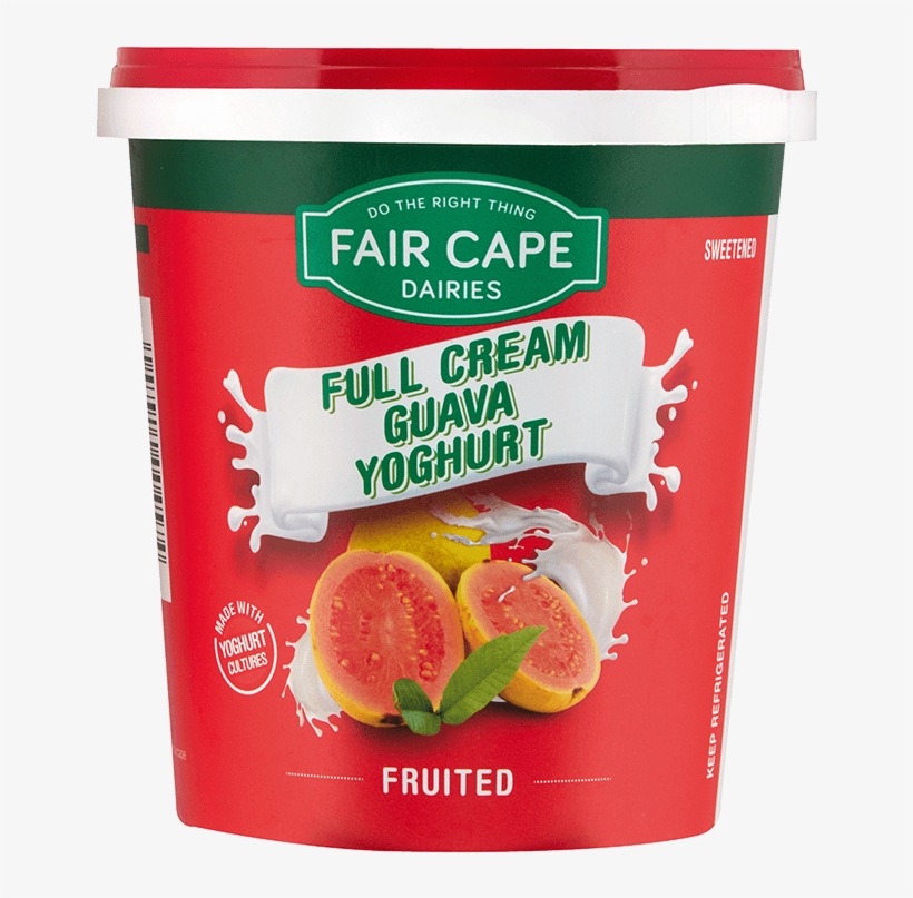 Full Cream Fruited Guava 1kg - Fair Cape Dairies, transparent png download