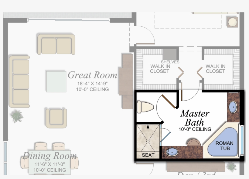 Bath Tub In Master Bathroom - Bathroom, transparent png download