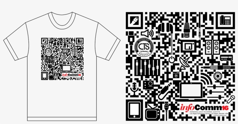 Designed A Qr Tee Shirt Design This Was A Very Fun - Qr Code T Shirt Design, transparent png download
