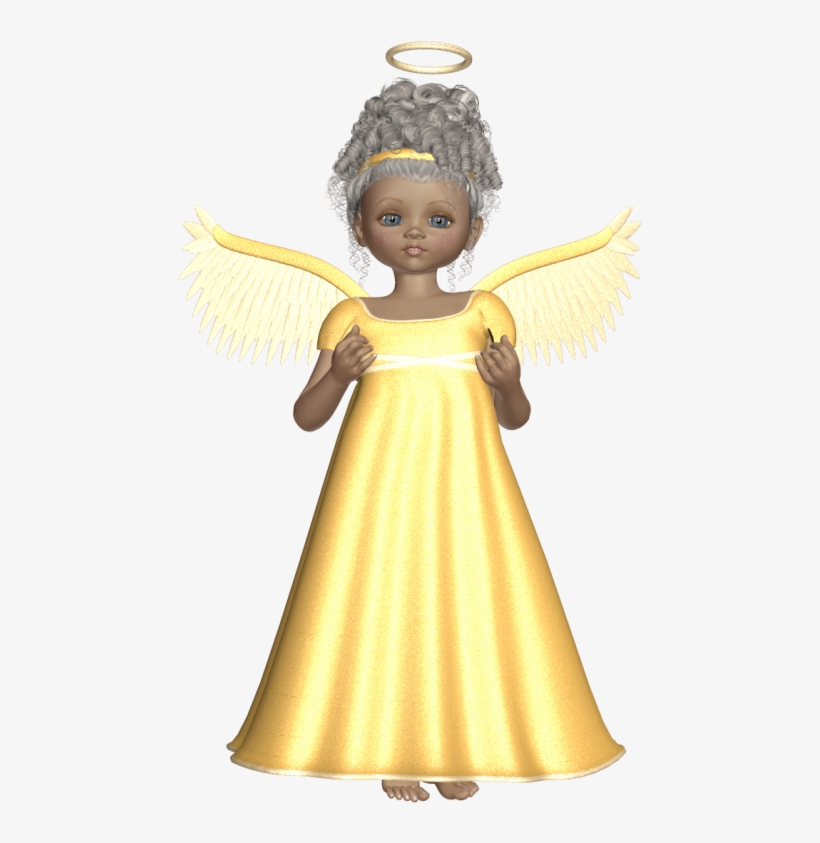 Cute D Angel With - Angels In Yellow Dress, transparent png download