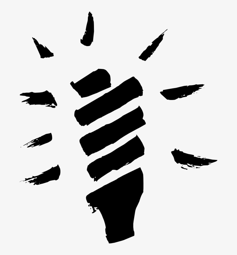 Drawn Light Bulb Transparent - Incandescent Light Bulb, transparent png download