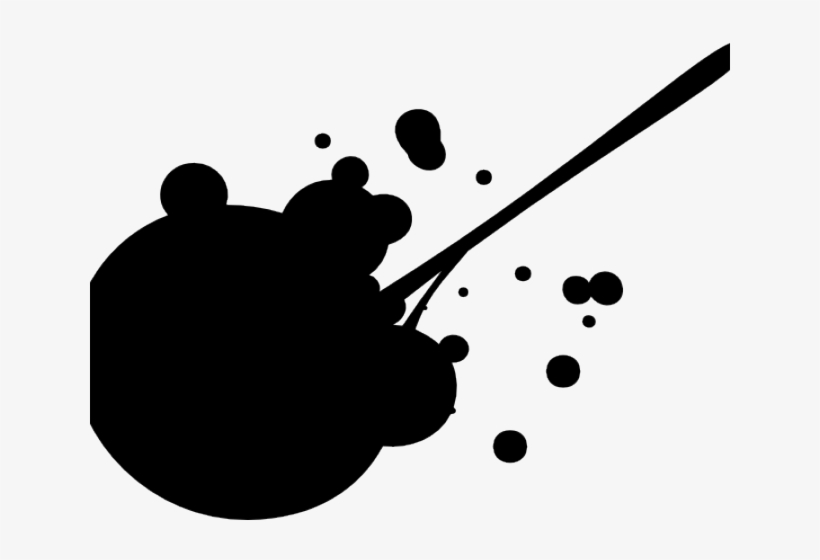 Splatter Clipart Blackpaint - Red Paint Splatter Png, transparent png download