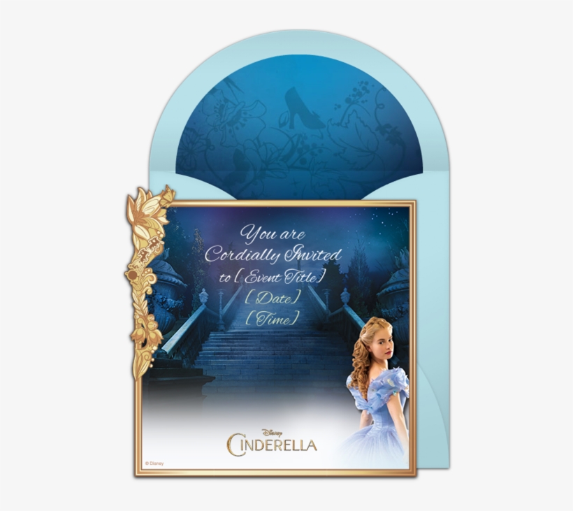 Cinderella Movie - Cinderella Movie Party Invitations Printable, transparent png download