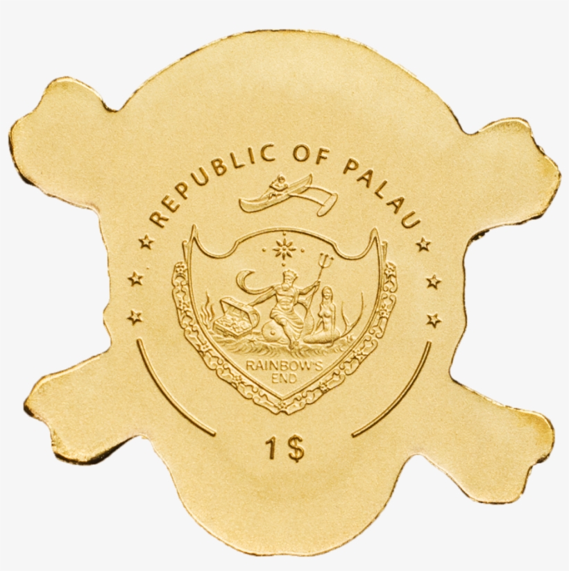 Golden Pirate Skull - Skull, transparent png download