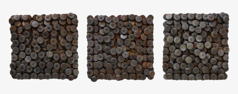 Brutalist Set Of Three Wall Mounted Industrial Steel - Sculpture, transparent png download