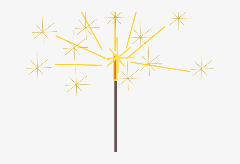 Sparklers Clipart New Year's - Transparent Background Sparkler Clipart, transparent png download