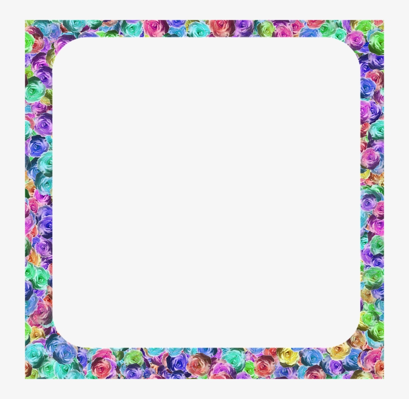 Flowers Borders Png 20, Buy Clip Art - Borders And Frames, transparent png download