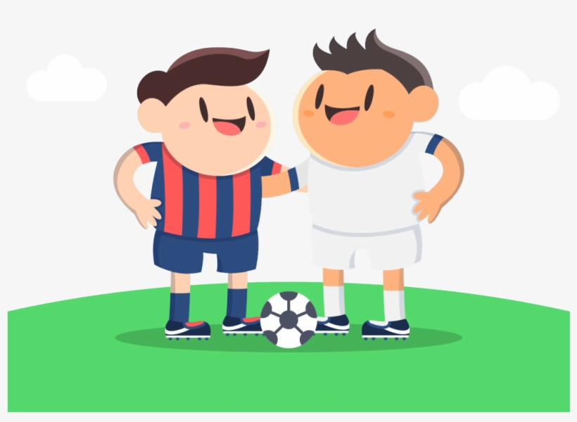 Amigos Futbol Dibujo, transparent png download