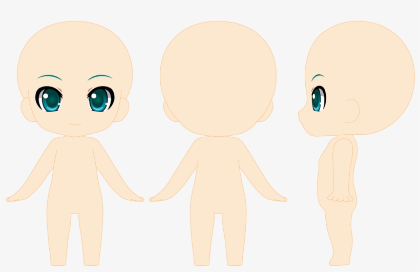Miku Design Template And - Miku Nendoroid Template, transparent png download