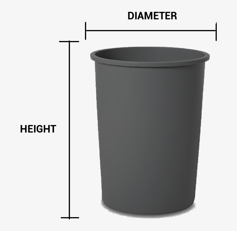 Round Containers - Plastic, transparent png download