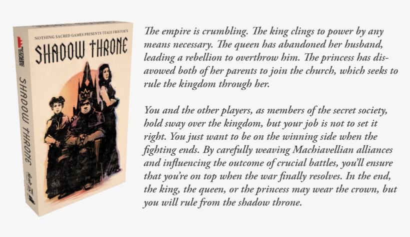 Shadow Throne - Nothing Sacred Games Shadow Throne Card Game, transparent png download
