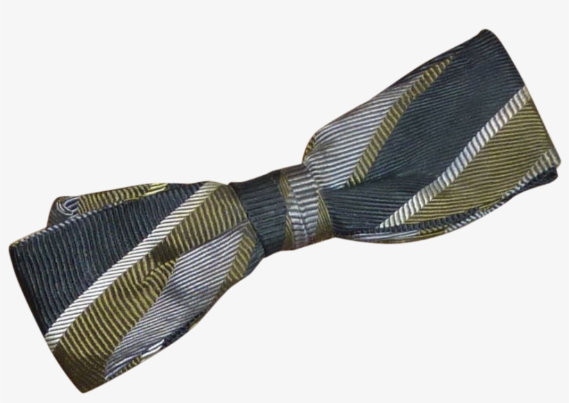 Vintage Royal Green Black Grey On Bow - Black, transparent png download