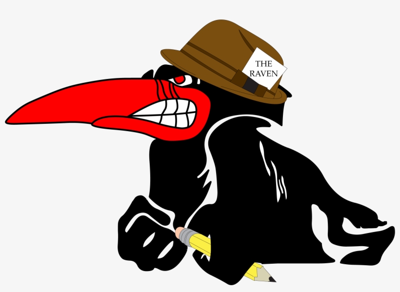 Clipart Black And White 40 Clip Raven - Clip Art, transparent png download