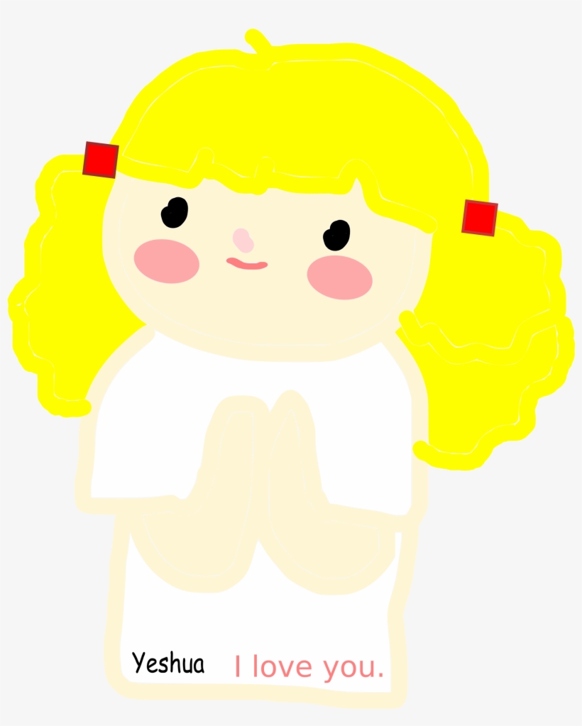 This Free Icons Png Design Of A Girl Is Praying, transparent png download