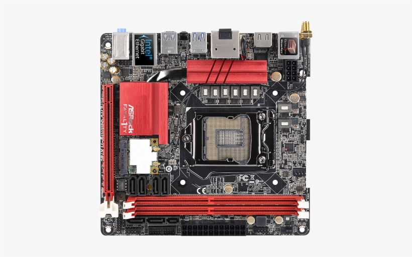 Best Z170 Motherboard For Gaming - Asrock Fatal1ty Gaming Z170 Gaming-itx/ac Mini Itx, transparent png download