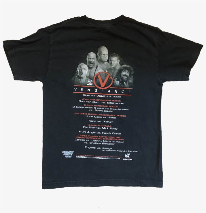 2006 Wwe Raw "vengeance Ppv" Shirt Black Size Small - Operation Ivy Shirt, transparent png download
