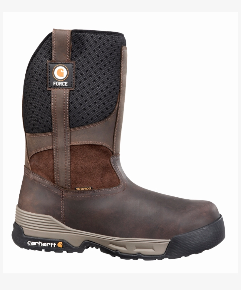 Carhartt Force® 10 Inch Brown Waterproof Pull On - Carhartt Force Men's Waterproof 10 Inch Composite Toe, transparent png download