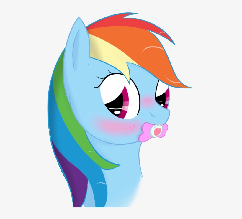 Ricktin, Blushing, Pacifier, Rainbow Dash, Safe - Filename, transparent png download