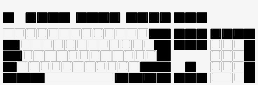 44-key Modifier Cherry Mx Keycap Set - Modifier Keycaps, transparent png download