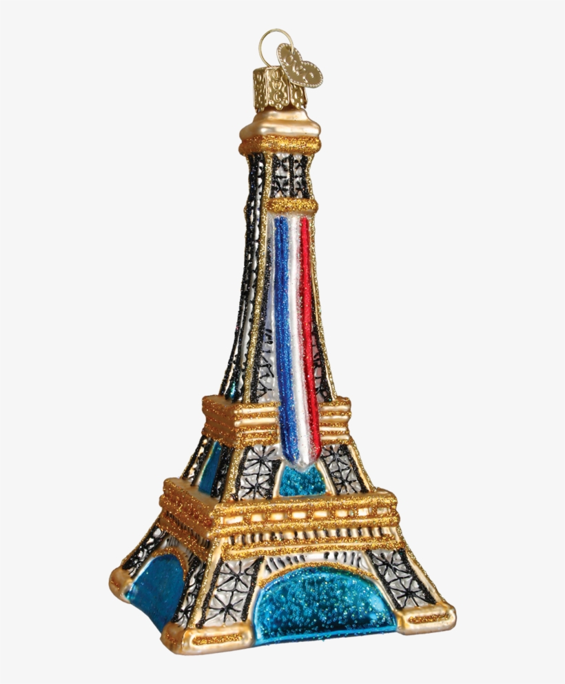 Old World Christmas Eiffel Tower Or Nt Putti Fine - Eiffel Tower Glass Christmas Ornament, transparent png download