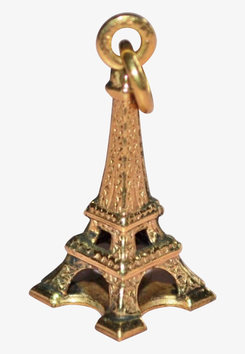10k Gold Eiffel Tower Paris France Charm/pendant From - 10k Gold Eiffel Tower Paris France Charm/pendant, transparent png download