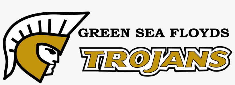 School Logo - Green Sea Floyds Trojans, transparent png download