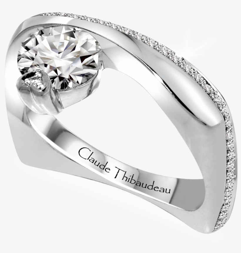 Claude Thibaudeau Design Avante-garde Style White Gold - Claude Thibaudeau, transparent png download