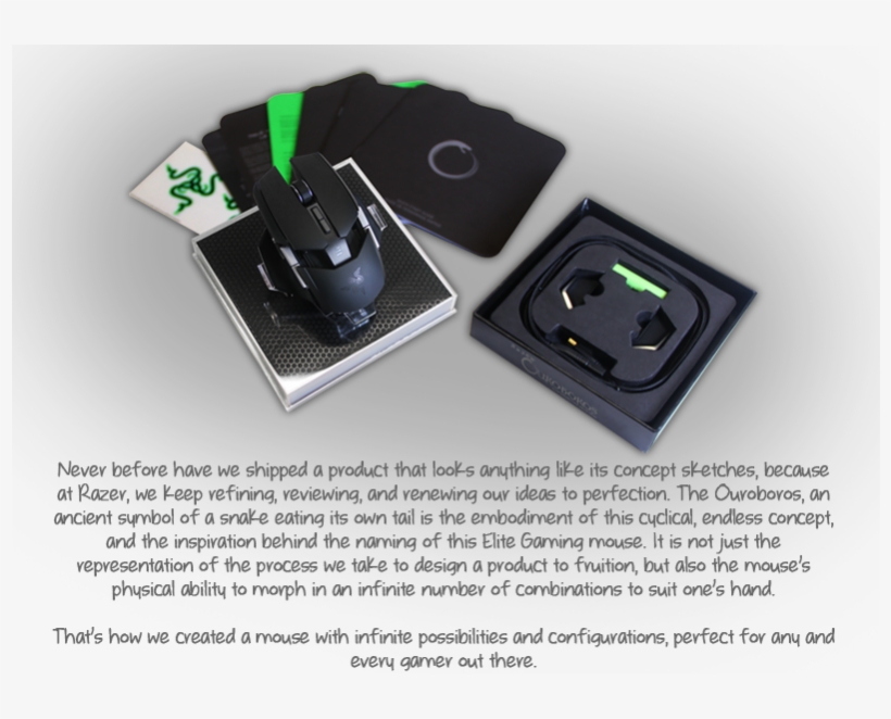 Specifications - Razer Ouroboros Wireless, transparent png download