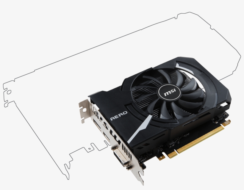 Aeroitx1060 - Geforce Gtx 1050 Ti Msi, transparent png download