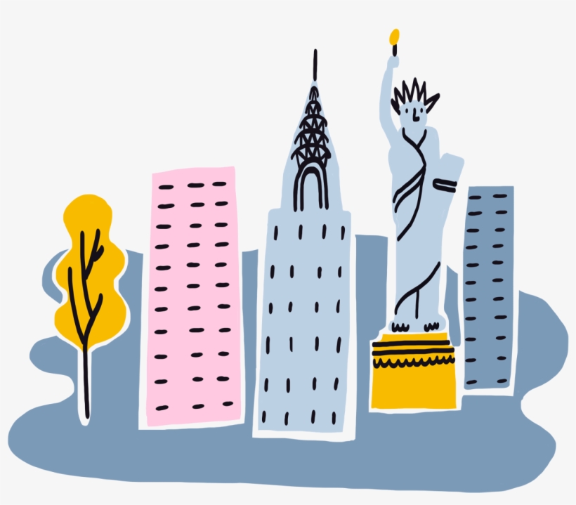 City Icons - Www - Hannahwarren - Com - Illustration, transparent png download