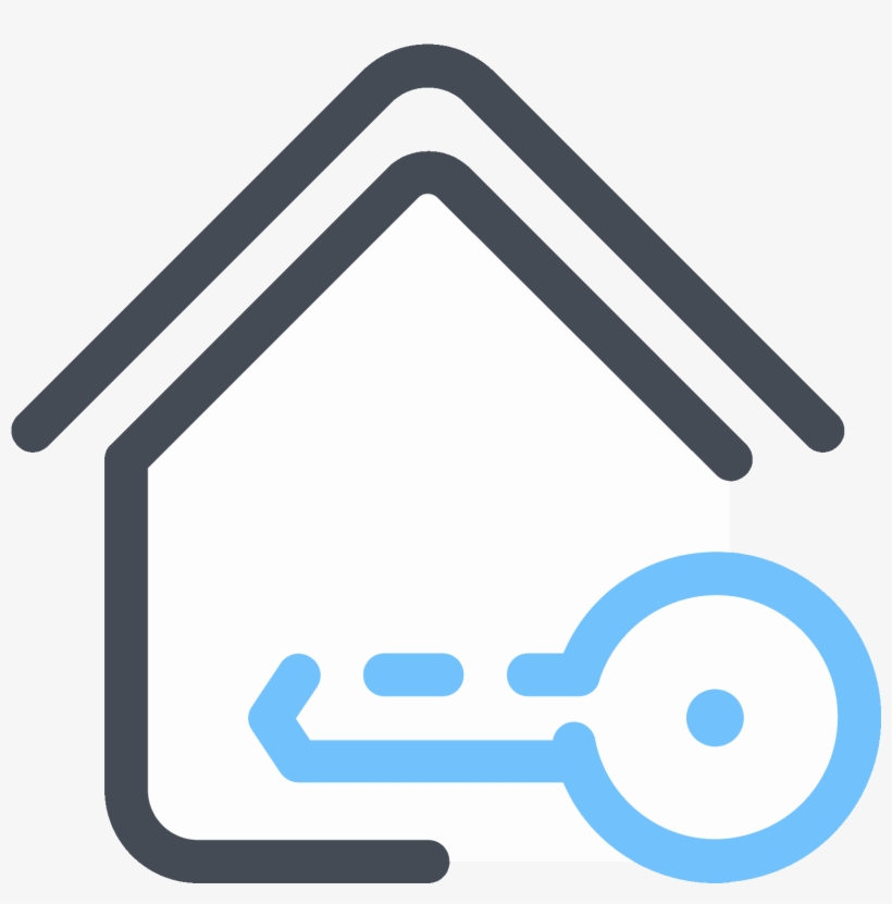 House Keys Icon - House, transparent png download
