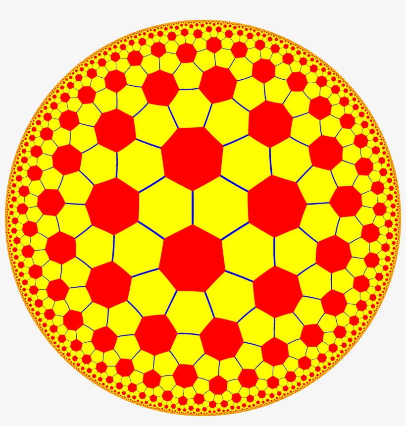 H2 Tiling 237-6 - Truncated Order-7 Triangular Tiling, transparent png download