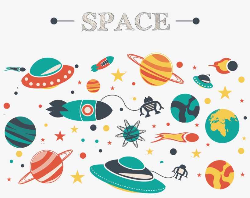 Outer Space Background Png - Flat Space Png, transparent png download