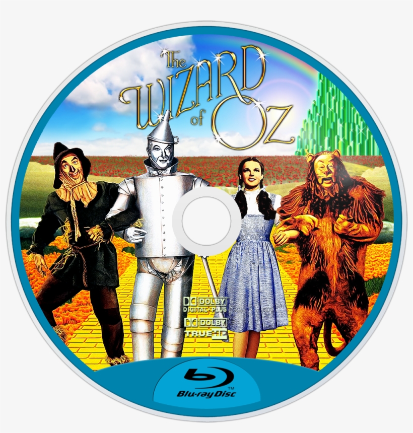 The Wizard Of Oz Bluray Disc Image - Wizard Of Oz Blu Ray Label, transparent png download