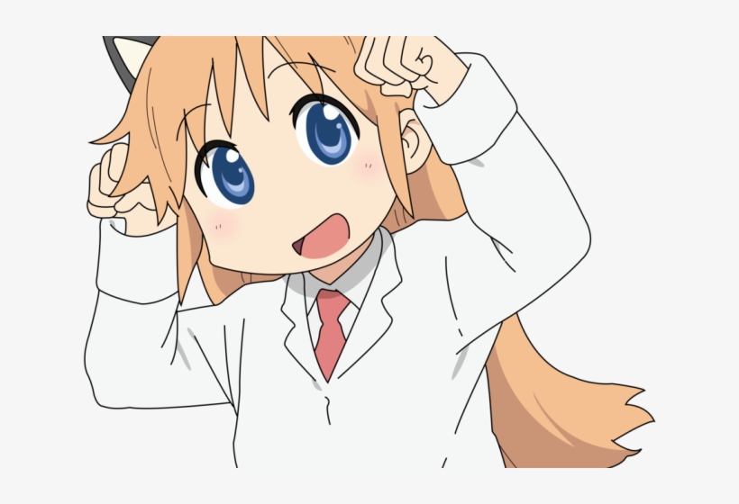 Nichijou Clipart Nichijou Png - Pepe The Frog And Anime Girl, transparent png download