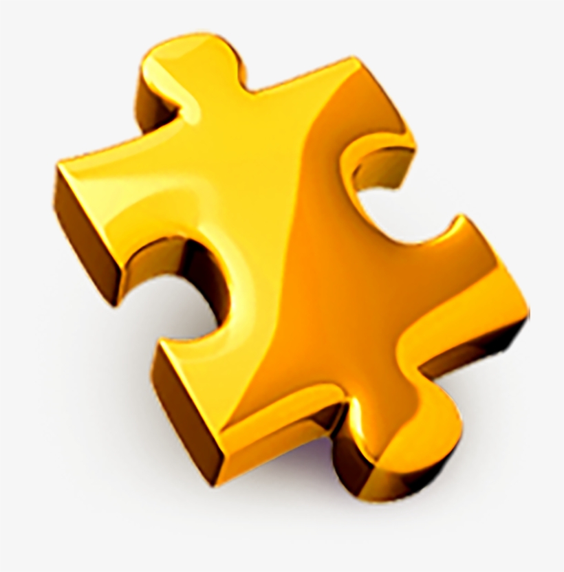 Employee Giving - Golden Puzzle Piece Png, transparent png download