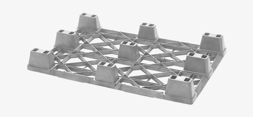 Nestable Euro-size Plastic Pallet For Light Loads - Barbed Wire, transparent png download