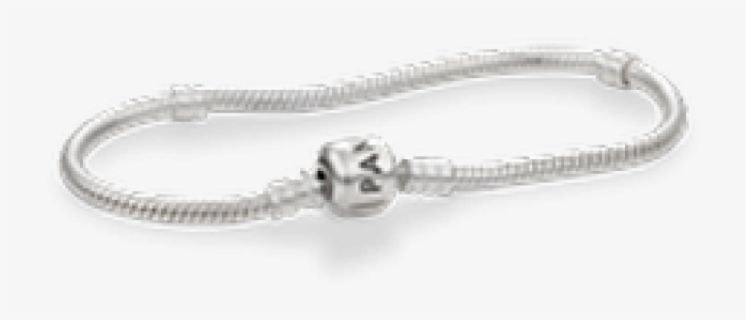 Pandora Silver Bracelet With Silver Clasp, transparent png download