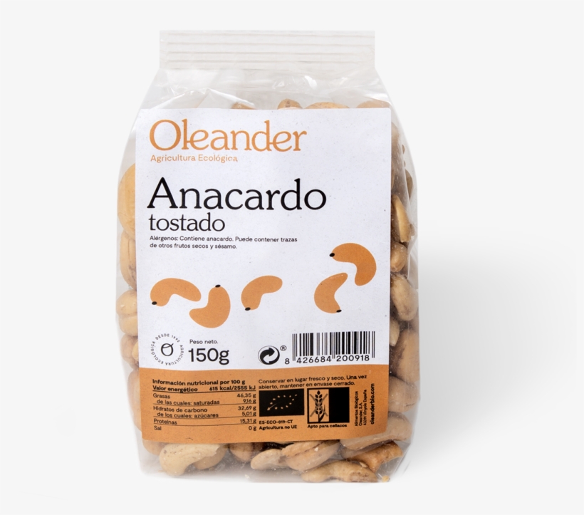 Roasted Cashews - Pistacho Tostado Salado Oleander, transparent png download