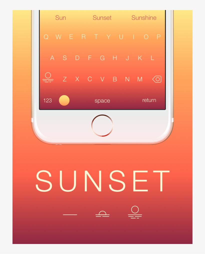 Sunset - Mobile Phone, transparent png download