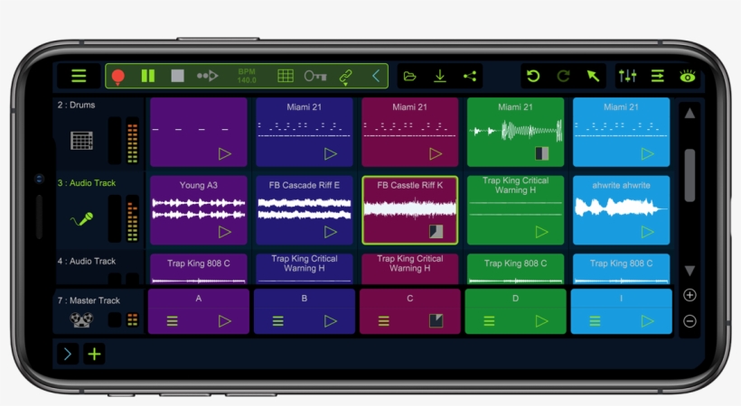Stagelight 4 Ios App Iphone Loopbuilder - Iphone, transparent png download