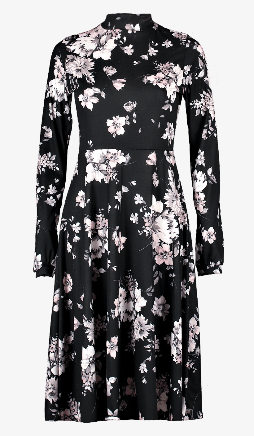 Have A Floral Fling Like Our Forever Crush Selena In - Patrizia Pepe Dress Black, transparent png download